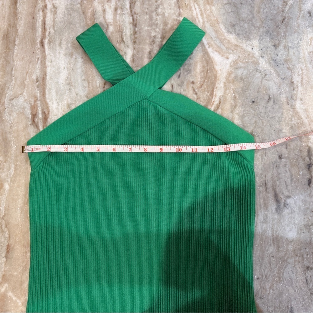 Women’s ARITZIA BABATON Emerald Green Halter Dress- Size Large - Picture 5 of 8